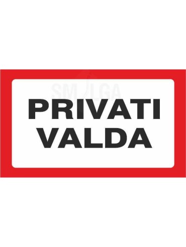 Sticker "Private property"